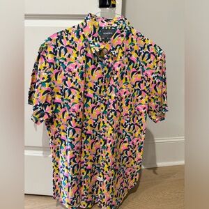 Bonobos Men’s Riviera Short Sleeve Button Down XL trim